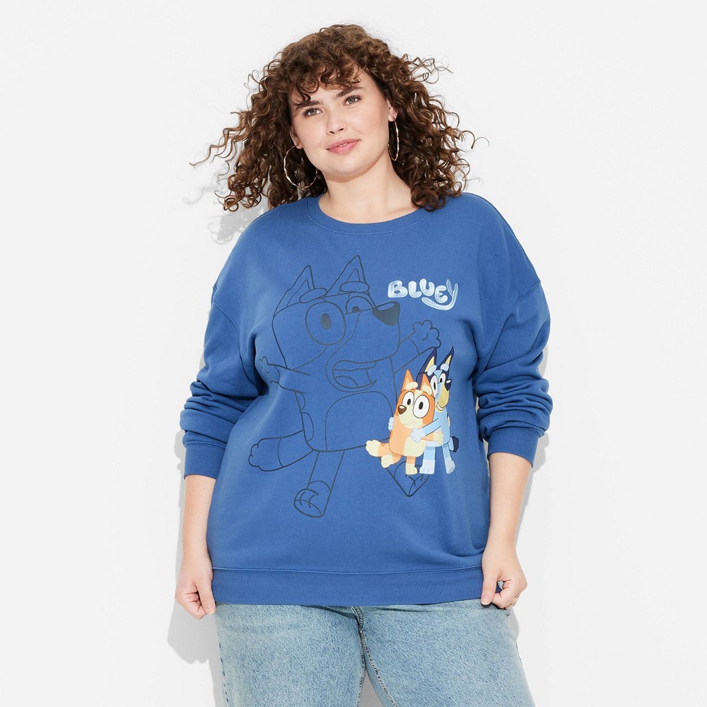 Womens Bluey and Bingo Graphic Sweatshirt