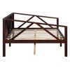 NicBex Twin/Full Modern Bed Frame Sofa Bed with Bedside Rails,High-Legged Daybed Platform Bed for Bedroom,Study,Kids Room - 4 of 4