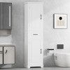 PAGED Storage Cabinet Modern Bathroom Organizer with 2 Drawers, Adjustable Shelves and Door Shelves, Freestanding Storage Unit for Room - 2 of 4