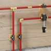 VEVOR Pipe Fittings, 1/2"-3/4" 12PCS Brass Pipe Fittings, Straight-Through Push-Fit Pipe Connector Brass Air Fittings, Gold - 2 of 4