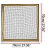 Allegra K Women's Polka Dot Square Scarf Neck Scarves Kerchief Neckerchief Headband Navy Blue Yellow 27.56*27.56 inches(L*W) - 3 of 4