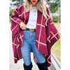 Women's Reversible Grid Cardigan - Amoli - 3 of 4