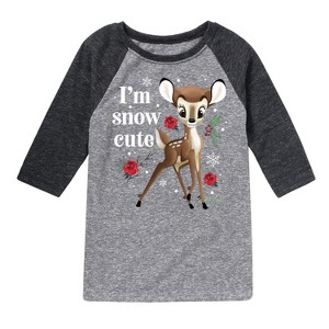 Boys' - Disney - Christmas - I'm Snow Cute Roses Raglan Graphic T-Shirt - 1 of 4