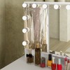 FUFU&GAGA LED Makeup Vanity with 9 Drawers Elegant Makeup Station - 4 of 4