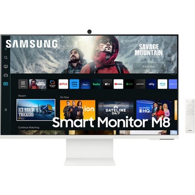 Manufacturer Refurbished Samsung M80C 32" 4K Smart Monitor with Webcam, Warm White