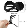 Unique Bargains Cute Plastic Hair Claws 3.39"x1.89"x0.91" 4 Pcs - 4 of 4