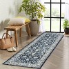 Area Rug for Hallways Kitchen Non Slip, Soft Floral Carpet Washable Rugs with Rubber Backing for Kitchen, Hallways, Laundry, Bedroom, Bathroom - 3 of 4