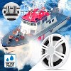 10" Slim Waterproof Subwoofer for Deep Bass with 400W Max Power, PP Cone, White - 3 of 4