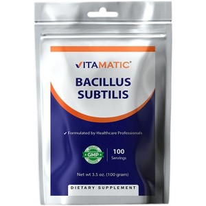 Bacillus Subtilis Pure Powder Probiotic Powder - 100 Gram - 100 Servings - 1 of 4