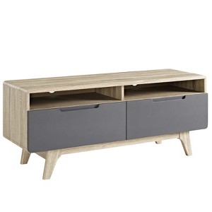 Modway Origin 47 TV Stand Natural Gray - 1 of 4