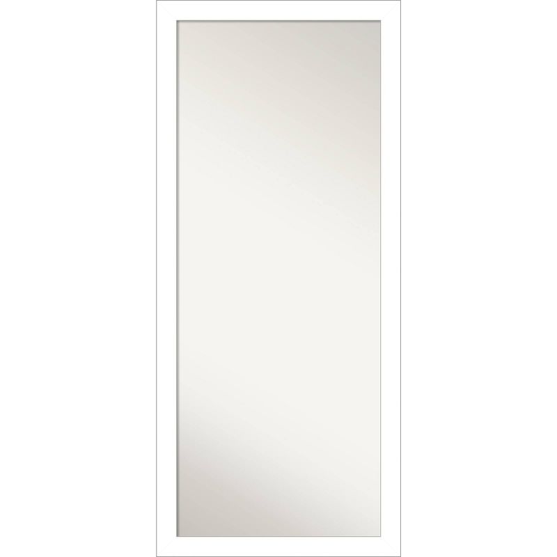 28&#34; x 64&#34; Wedge Framed Full Length Floor/Leaner Mirror White - Amanti Art, 1 of 8