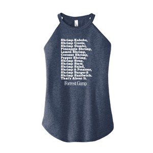 Women's - Forrest Gump - Bubbas Shrimp List Graphic High Neck Tank - 1 of 3