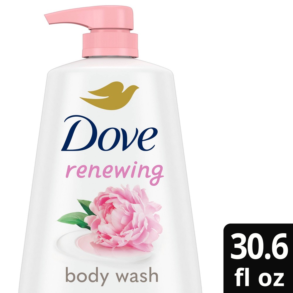 Photos - Shower Gel Dove Beauty Renewing Body Wash Pump - Peony & Rose Oil - 30.6 fl oz