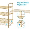 Simple Trending 3-Tier Stackable Shoe Rack Golden Yellow - 3 of 4