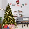 Tangkula 7'PVC Artificial Pine Tree Pre-Lit Christmas Tree w/ 460 LED Lights & Pine Cones - 3 of 4