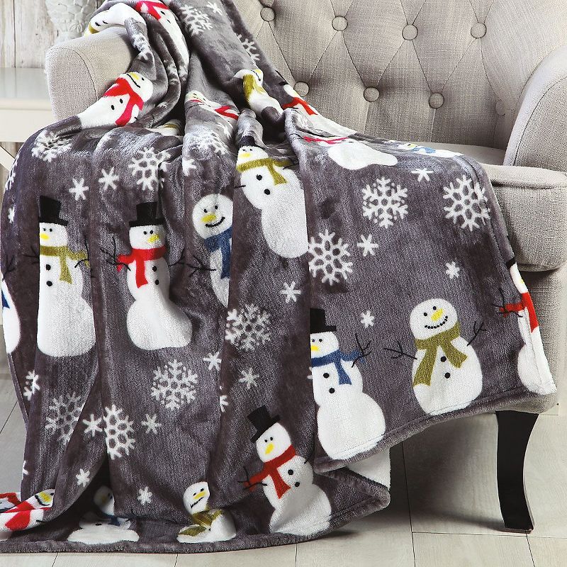 Noble house Christmas  Festive and Cheery Holiday Super Soft Ultra Comfy Microplush Throw Blanket 50"x60", 2 of 5