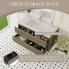 Whisen Floating Wall-Mounted Bathroom Vanity with Resin Sink, Water-Resistant Timber Cabinet and 2 Storage Drawers - 3 of 4
