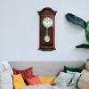 Bedford Clock Collection Jacob 22.75 Inch Mahogany Chiming Pendulum Wall Clock - 2 of 4