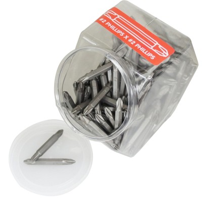 Best Way Tools Phillips #2 X 2 in. L Double-Ended Screwdriver Bit Carbon Steel 150 pc