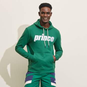 Prince Pickleball Men's Fleece Hooded Pullover Sweatshirt - Green