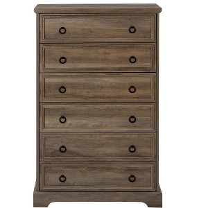 NicBex 6 Drawer Dresser for Bedroom,Modern Tall Storage Dresser Cabinet with Metal Handles for Entryway,Hallway,Living Room - 1 of 4