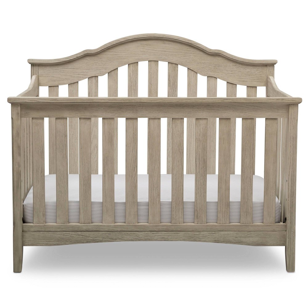 Delta Children Farmhouse 6-in-1 Convertible Crib - Textured Limestone -  75573962