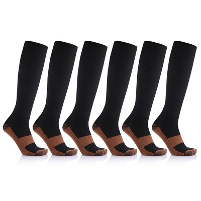 Targeted Pain Relief Copper Compression Socks (6-Pairs) – Extreme Fit