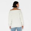 Women's Off the Shoulder Sweatshirt - Wild Fable™ - 3 of 3