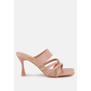 Chiri Criss Cross Strap Spool Heel Sandals Women - 1 of 4
