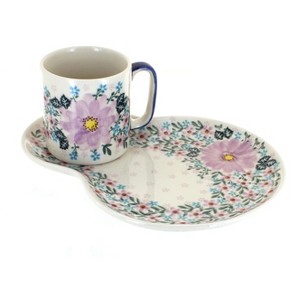Blue Rose Polish Pottery 209-55 Vena Breakfast Plate & Mug - 1 of 1