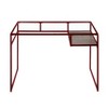 Acme Furniture Yasin Desk Red/Glass - 3 of 4