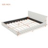 Queen Size Velvet Upholstered Platform Bed, with Luxurious Diamond Grid Headboard - image 4 of 4