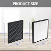 Nispira HEPA Air Filter Plus Carbon Pre Filter Replacement Compatible with Levoit Air Purifier LV-PUR131, 2 Sets - 2 of 4