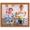 PosterPalooza | Slim Profile Brown Picture Frame - UV Acrylic, Backing Board, Hanging Hardware Included - 2 of 4