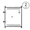 Adjust-A-Gate Steel Frame Gate Building Kit, 36"-60 Inch Wide Opening (2 Pack) - image 2 of 4