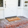 Juvale Coco Coir Door Mat, 4th of July Outdoor Decor, Non-Slip Welcome Mats, 30 x 17 in - Letter Print Pattern - 2 of 4