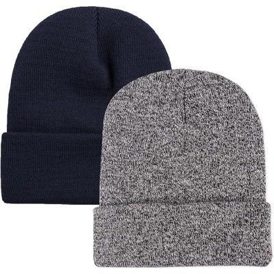 MSDC 2 Pack Beanie for Men Women Slouchy Beanie Hats Winter Knit Caps Soft Ski Hat Unisex