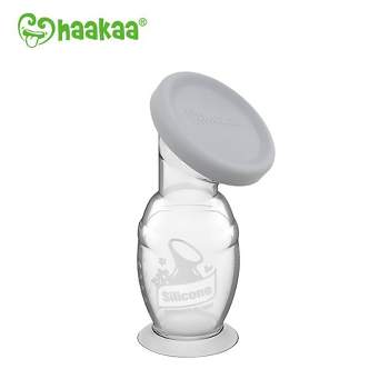 Haakaa Ladybug Silicone Breast Milk Collector 75ml & Silicone Breast Pump  100ml Combo - Perfect Match for Pumping & Breastfeeding, New Mom Gift Ideas