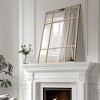 MAYEERTY Hanging Mirror Iron Right Angle Rectangle Gold Grid 39x30x1in - 2 of 4
