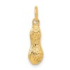 Black Bow Jewelry 14k Yellow Gold Small 3D Peanut Charm - 3 of 4