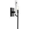 Progress Lighting, Rivera Collection, 1-Light Wall Sconce, Matte Black, Clear Textured Glass - 3 of 3