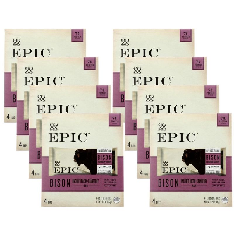Epic Uncured Bacon & Cranberry Bar - Case of 8/5.2 oz, 1 of 7