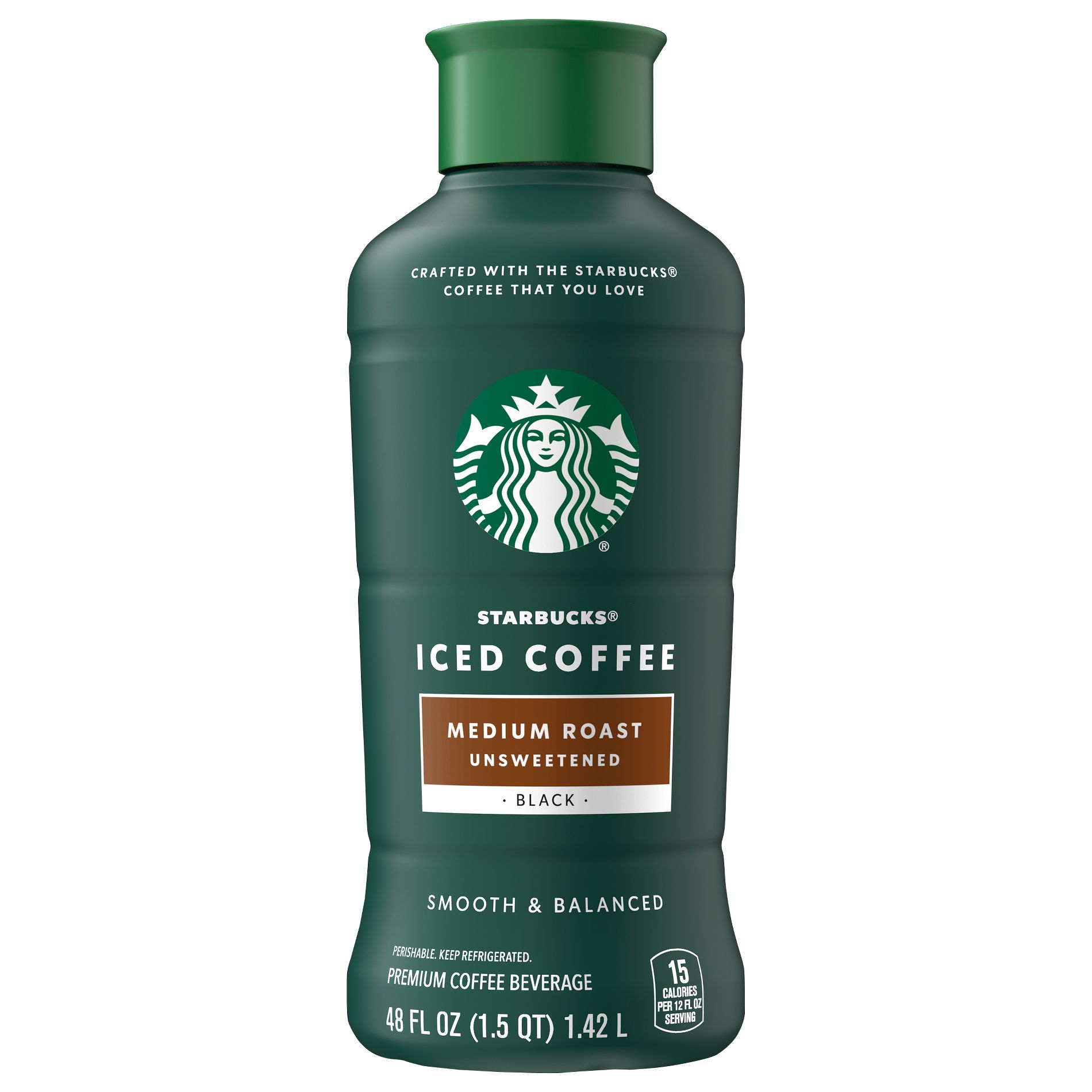 Starbucks Unsweetened Medium Roast Iced Coffee - 48 Fl Oz