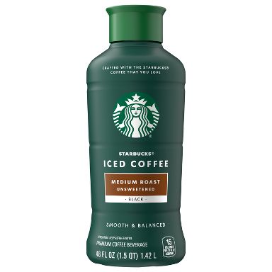 Starbucks Unsweetened Medium Roast Iced Coffee - 48 fl oz