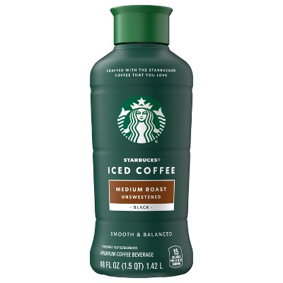 Starbucks Unsweetened Medium Roast Iced Coffee - 48 fl oz
