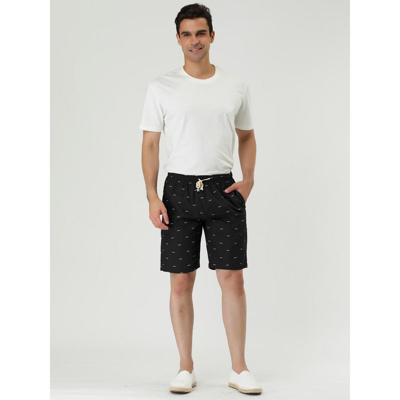 Lars Amadeus Men Summer Adjustable with Side Pockets Swimming Beach Shorts, 3 of 7