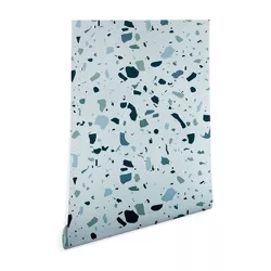 2' x 8' Mareike Boehmer Scandinavian Elegance Terrazzo Wallpaper Blue - Deny Designs