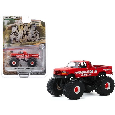 1993 Ford F-250 Monster Truck "Terminator III" Red "Kings of Crunch" Series 7 1/64 Diecast Model Car by Greenlight