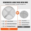 VEVOR Fire Pit Spark Screen Round 20", Reinforced Heavy Duty Steel Metal Cover, Outdoor Firepit Lid,Top Screen Covers Round with Ring Handle,Silver - 4 of 4