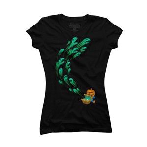 Junior's Design By Humans It's time for halloween By SINDAR T-Shirt - 1 of 3